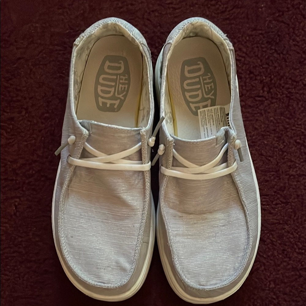 Hey Dude Gray Casual Loafers with Moccasin Design